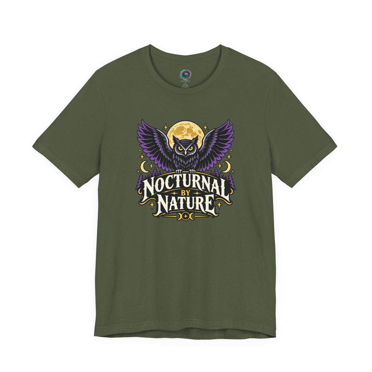 Nocturnal by Nature T-Shirt – Moonlit Owl Graphic Tee