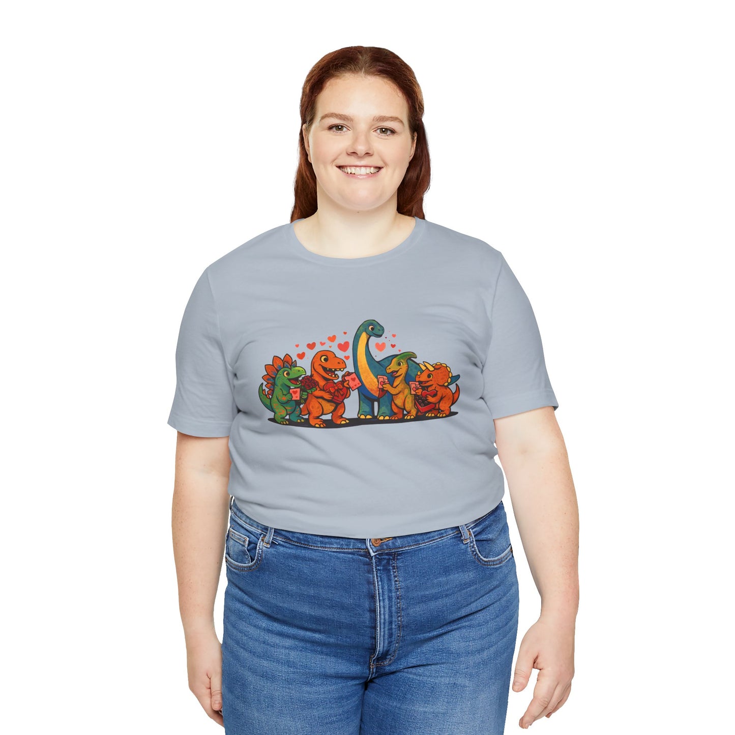 Dinosaur Valentines T-Shirt – Cute Dino Valentine’s Day Tee