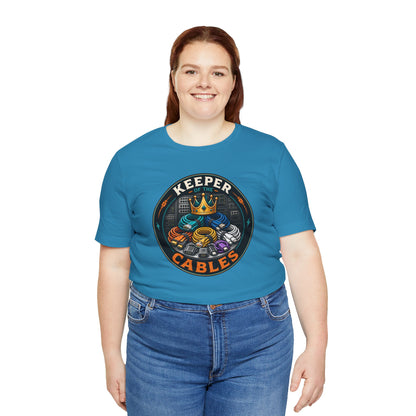 Keeper of the Cables T-Shirt – Funny Tech Dad Cable Tee