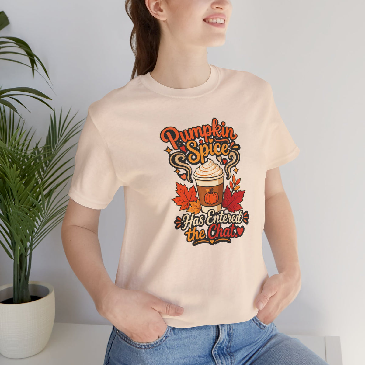 Pumpkin Spice Has Entered the Chat T-shirt - Funny Fall Coffee Tee