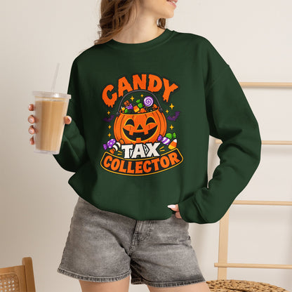 Candy Tax Collector Sweatshirt – Funny Halloween Parent Crewneck