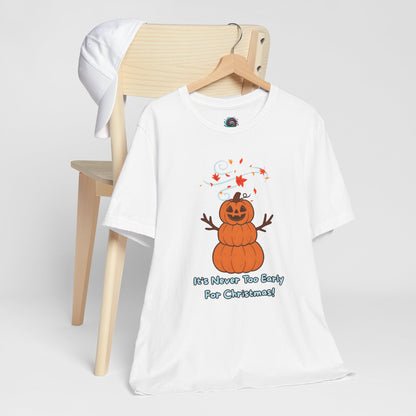 Pumpkin Snowman Shirt – Funny Halloween Christmas Mashup Tee