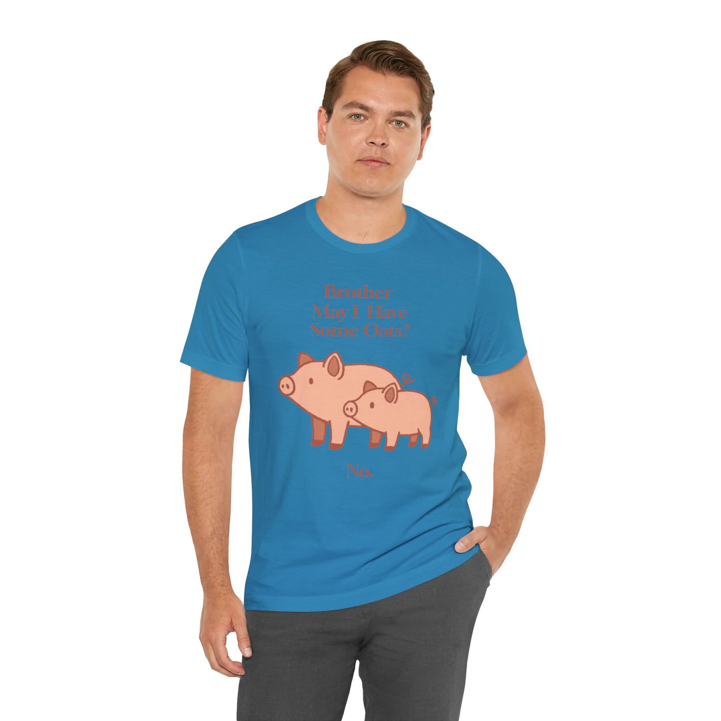 Brother May I Have Some Oats T-Shirt – Funny Viral Pig Meme Tee