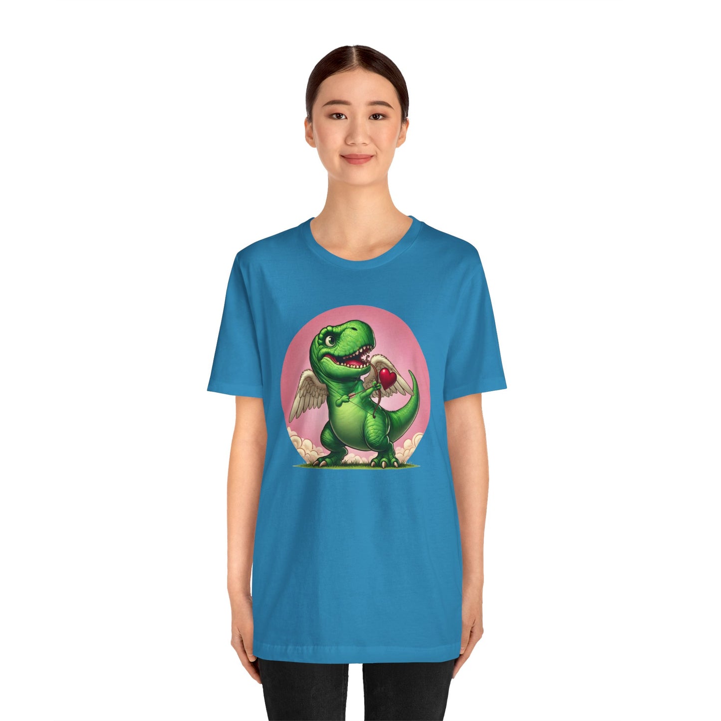 Cupidsaurus Rex T-Shirt – Funny Dinosaur Cupid Valentine’s Day Tee