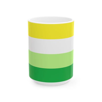 Gender Neutral Pride Flag Cup – Vibrant Identity Coffee Mug - WhimSpin - https://whimspin.com