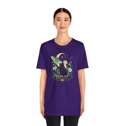 Moonlight Menagerie T-Shirt – Witchy Nocturnal Animals Tee