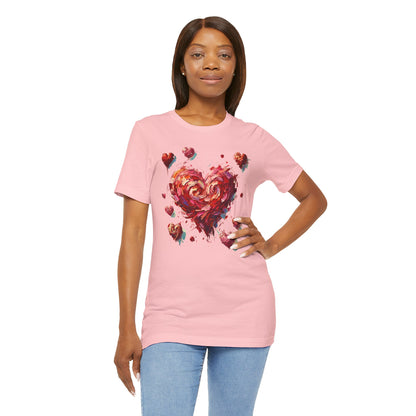 Impressionistic Heart T-Shirt – Artistic Valentine's Day Tee