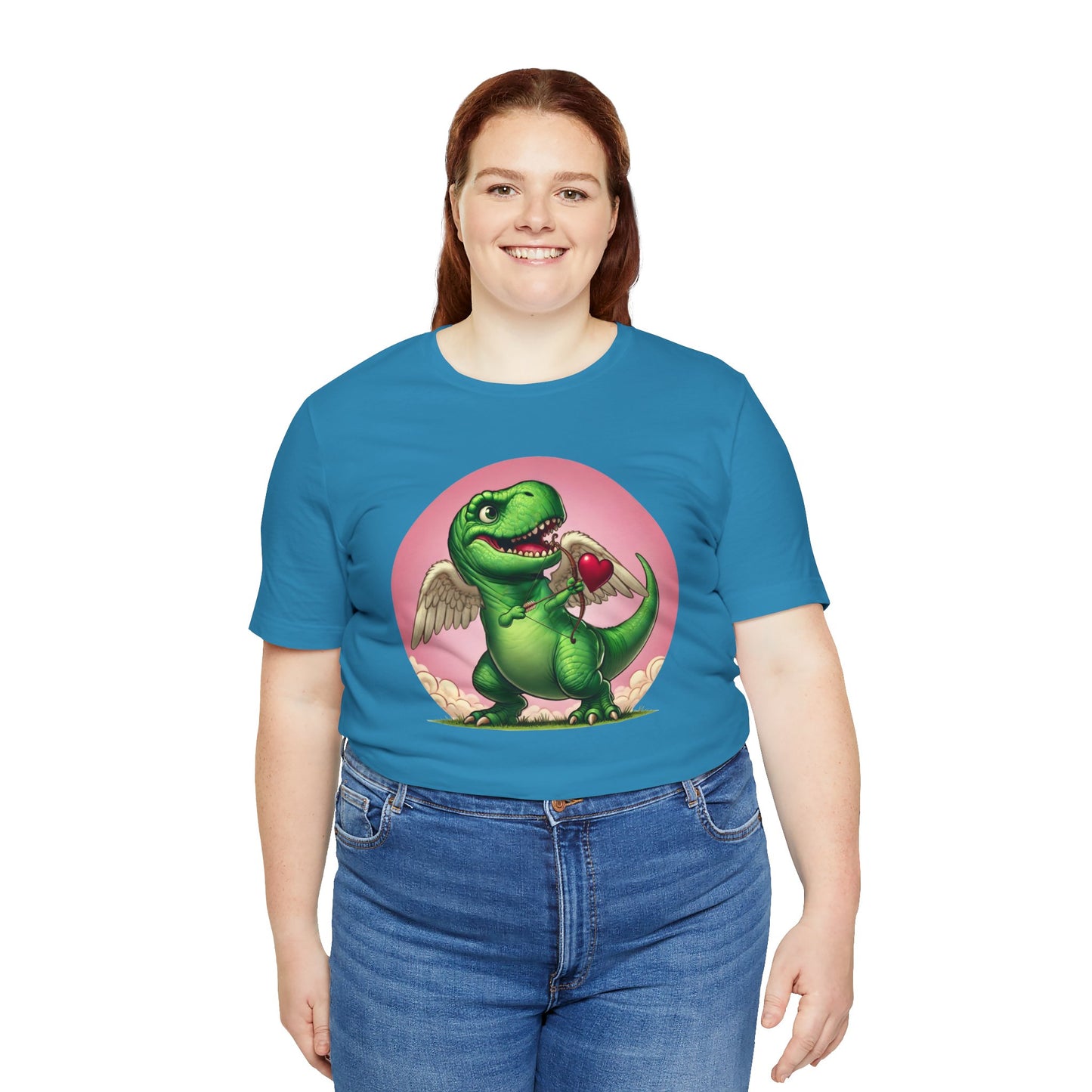 Cupidsaurus Rex T-Shirt – Funny Dinosaur Cupid Valentine’s Day Tee