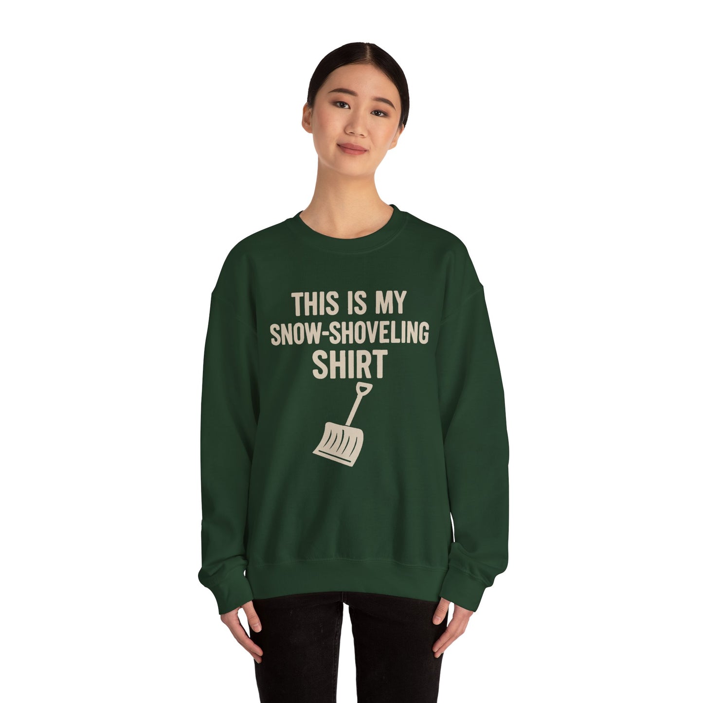 This Is My Snow-Shoveling Shirt – Funny Winter Chore Sweatshirt