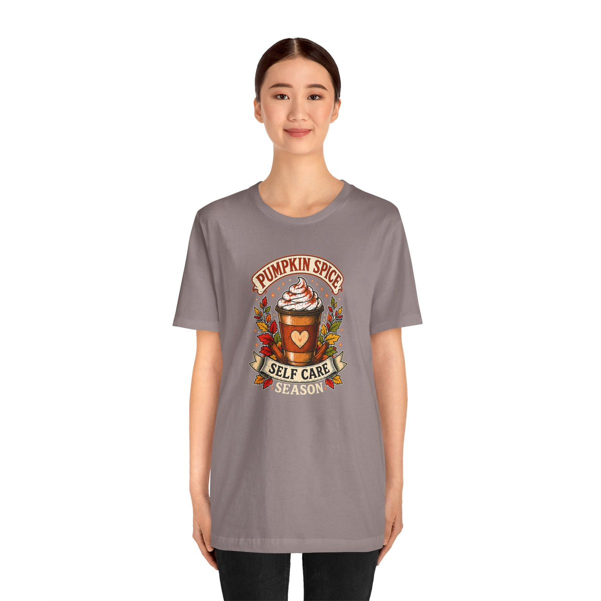 Pumpkin Spice Self Care Season T-Shirt – Funny Fall Coffee Tee