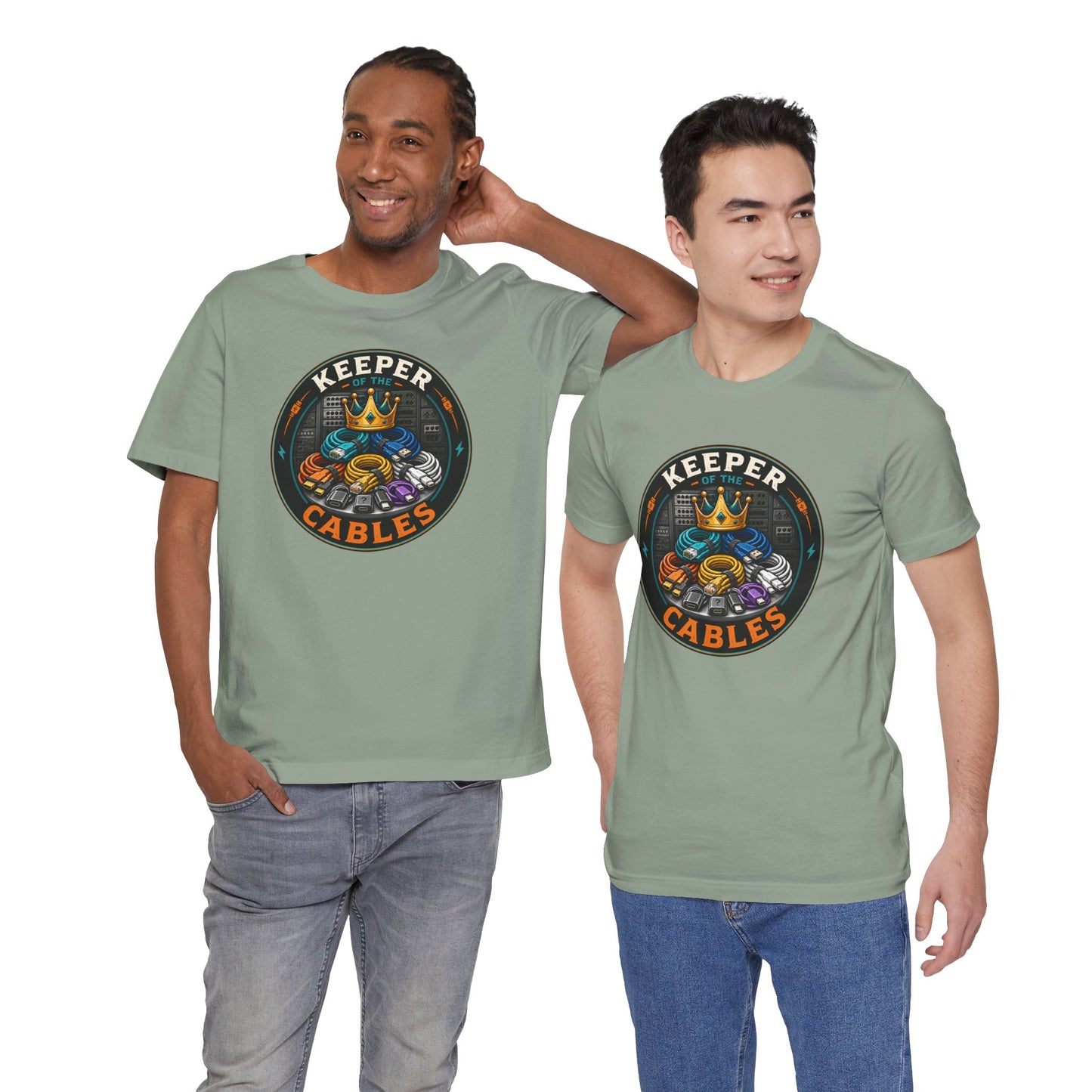 Keeper of the Cables T-Shirt – Funny Tech Dad Cable Tee