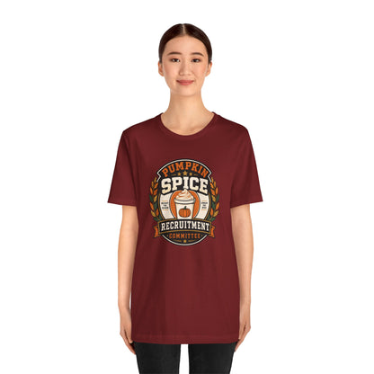 Pumpkin Spice Recruitment Committee T-Shirt – Funny Fall Tee