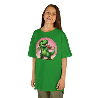 Cupidsaurus Rex Kids T-Shirt – Cute Dinosaur Valentine’s Day Tee for Kids