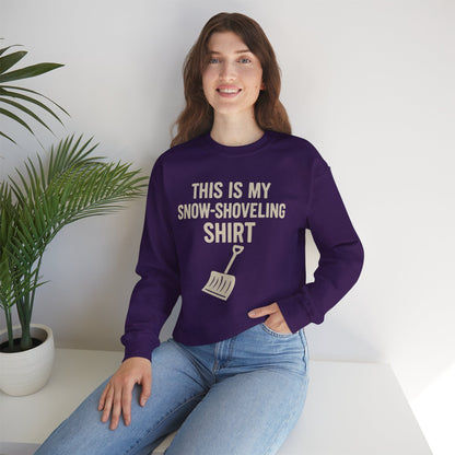 This Is My Snow-Shoveling Shirt – Funny Winter Chore Sweatshirt