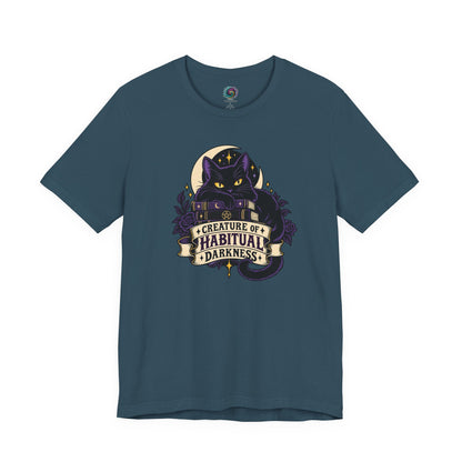 Creature of Habitual Darkness T-Shirt – Black Cat Goth Tee