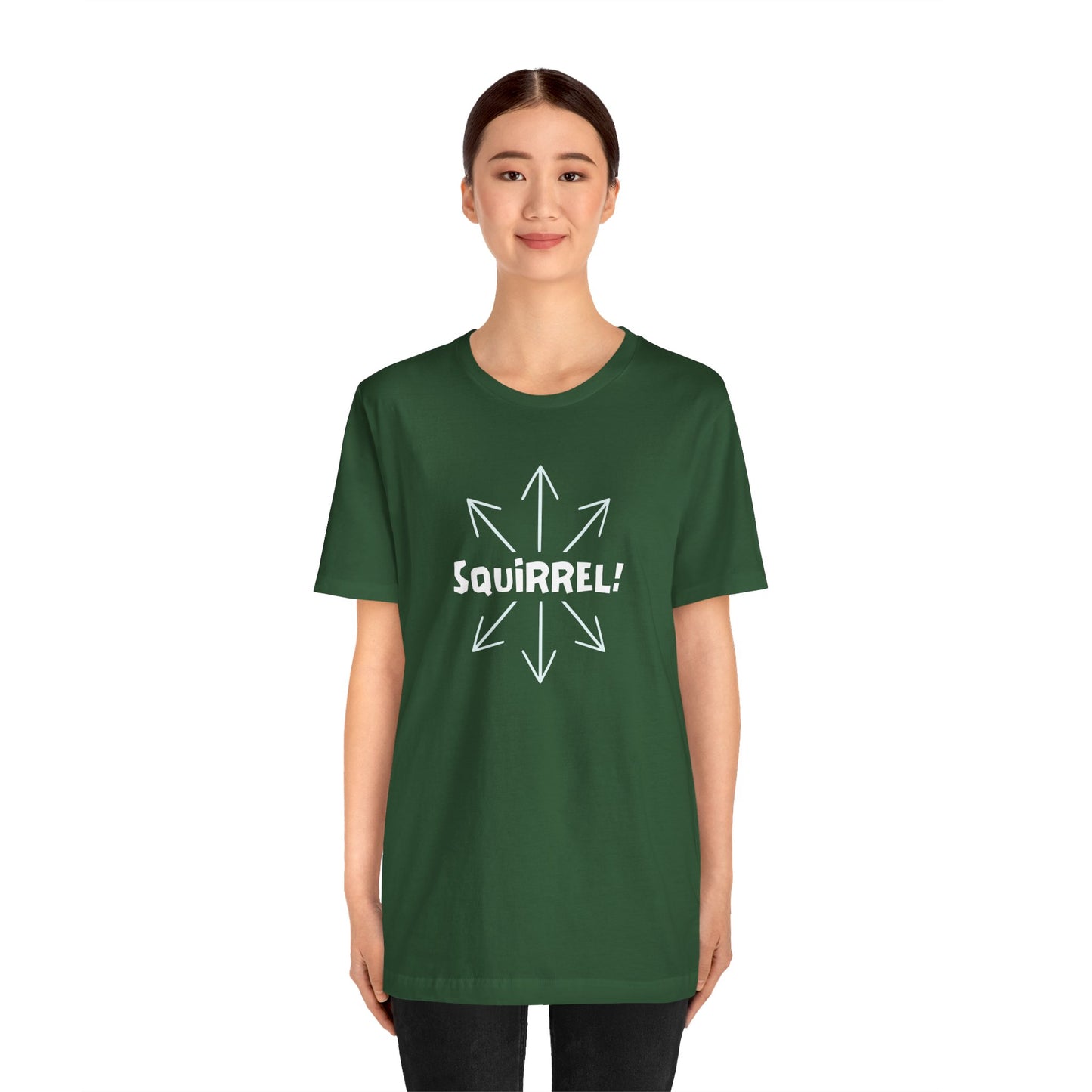 Squirrel! Distracted Mind T-Shirt – Funny Attention Graphic Tee