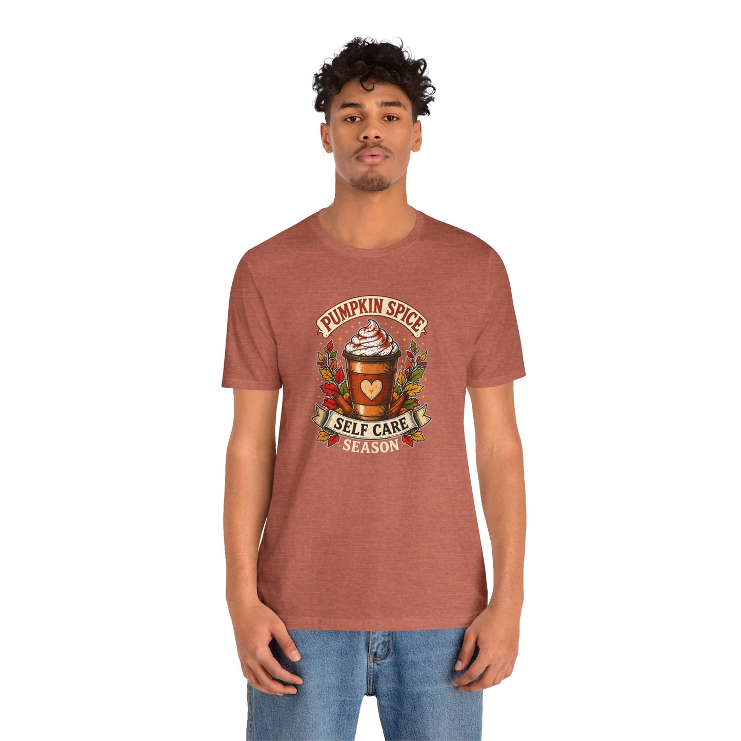 Pumpkin Spice Self Care Season T-Shirt – Funny Fall Coffee Tee