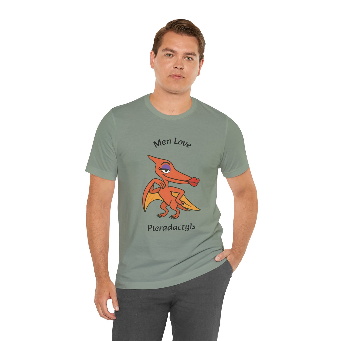 Men Love Pterodactyls Tee – Funny Dinosaur Graphic Shirt - WhimSpin - https://whimspin.com