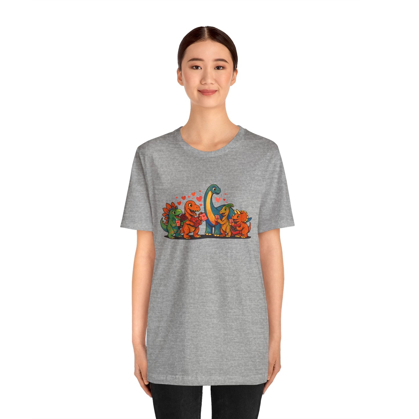 Dinosaur Valentines T-Shirt – Cute Dino Valentine’s Day Tee