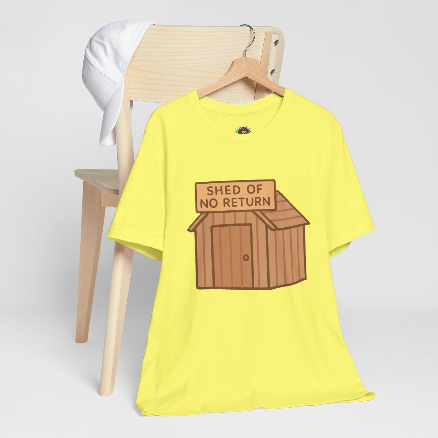 Shed of No Return T-Shirt – Meme & DIY Gardening Humor Tee