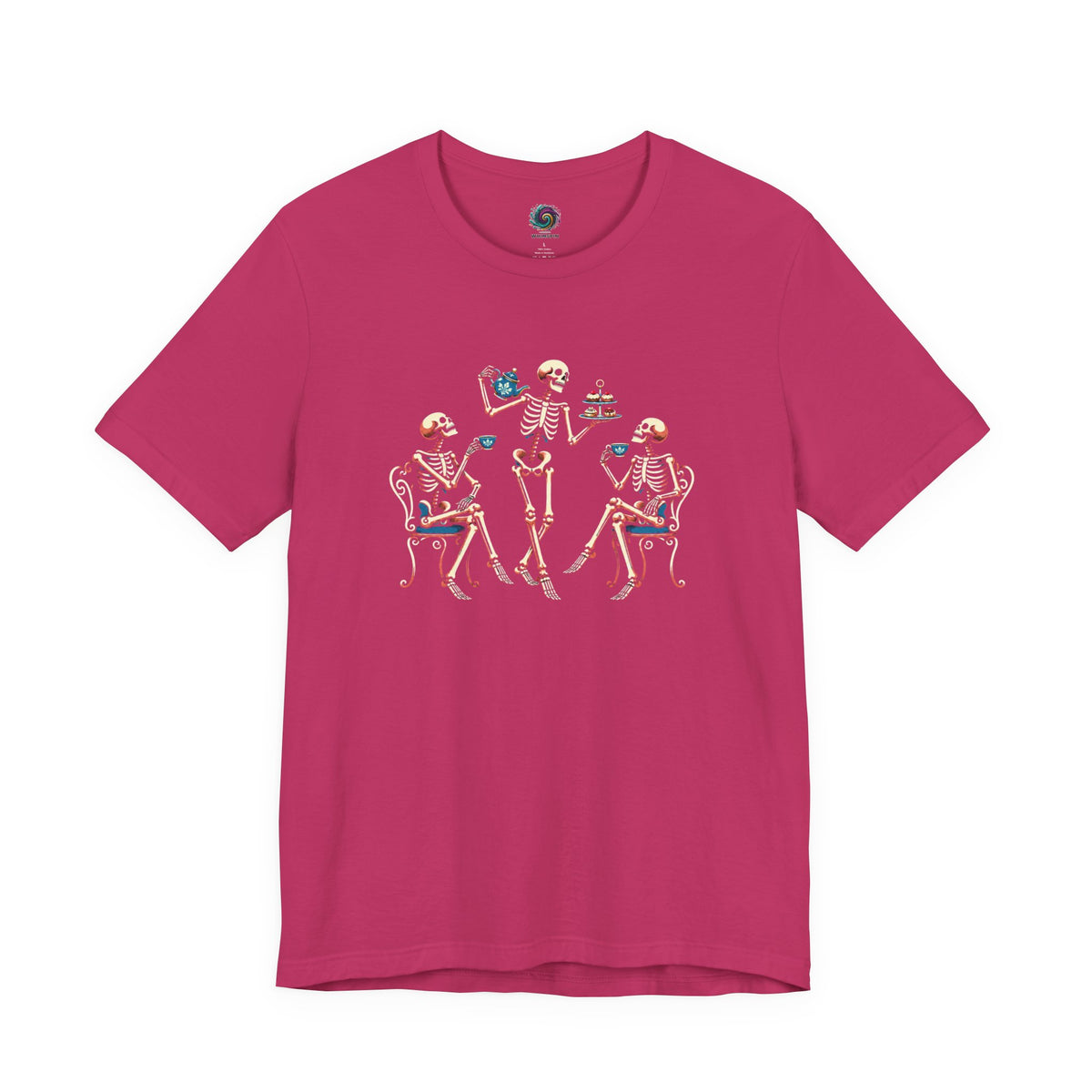 Skeleton Tea Party T-Shirt – Vintage Halloween Skeleton Tee