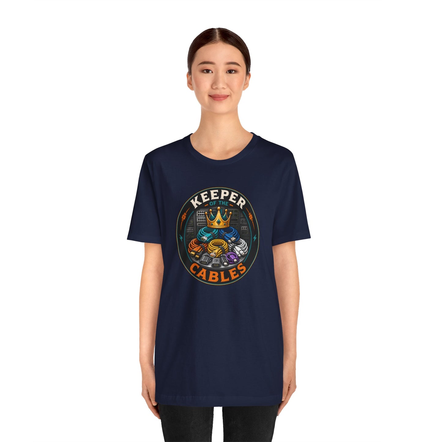 Keeper of the Cables T-Shirt – Funny Tech Dad Cable Tee