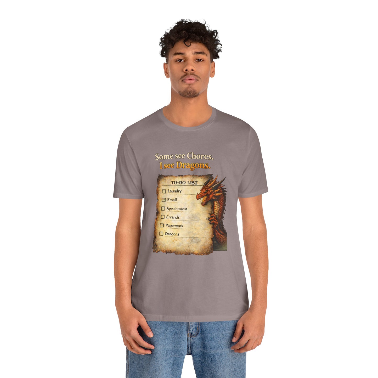Some See Chores I See Dragons T-Shirt – Funny Fantasy Tee
