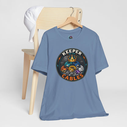 Keeper of the Cables T-Shirt – Funny Tech Dad Cable Tee