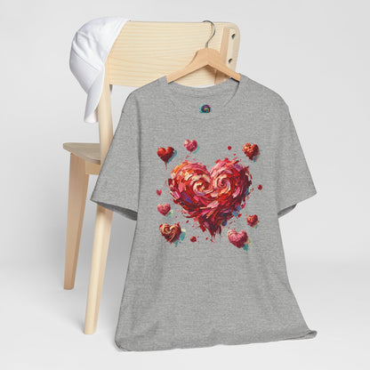Impressionistic Heart T-Shirt – Artistic Valentine's Day Tee