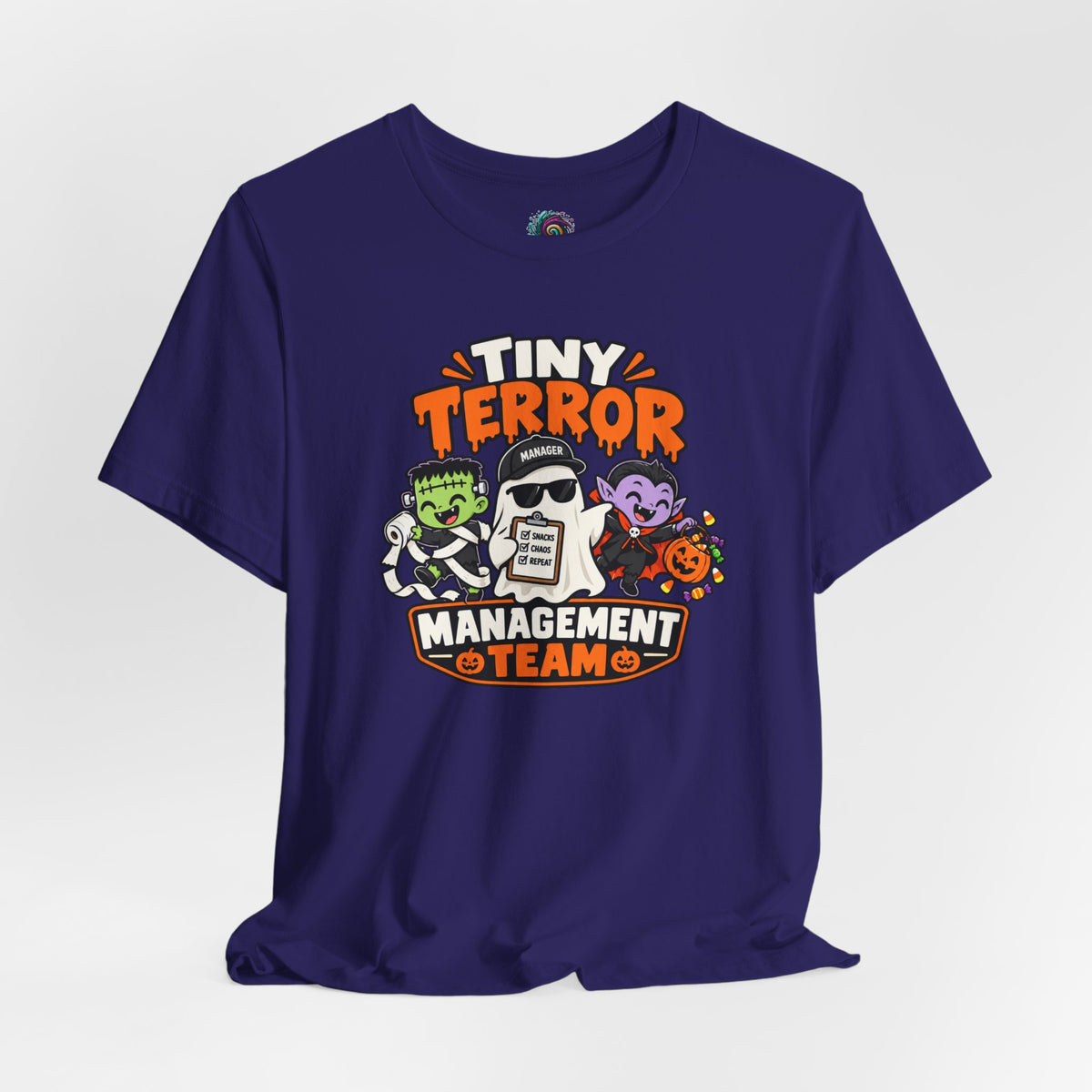 Tiny Terror Management Team T-Shirt – Funny Halloween Parent Tee