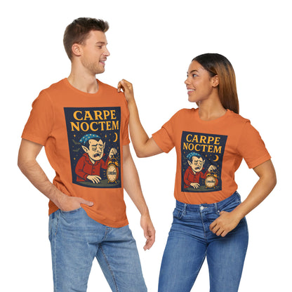 Carpe Noctem Vampire T-Shirt – Funny Halloween Tee for Night Owls