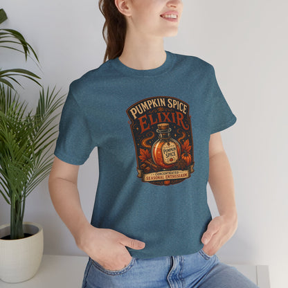 Pumpkin Spice Elixir T-Shirt – Funny Witchy Fall Coffee Tee