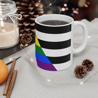 Straight Ally Pride Flag Mug – Rainbow “A” Coffee Cup