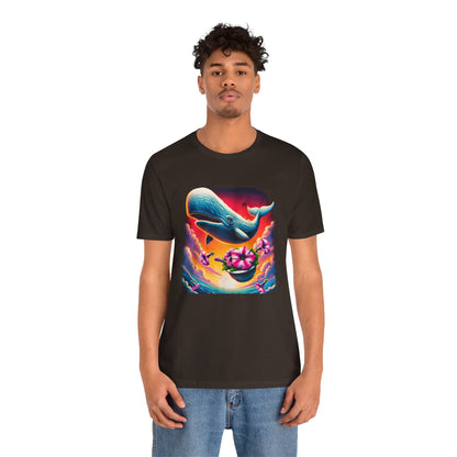 "Oh No, Not Again" Petunias and Whale Funny TShirt – Unisex Tee