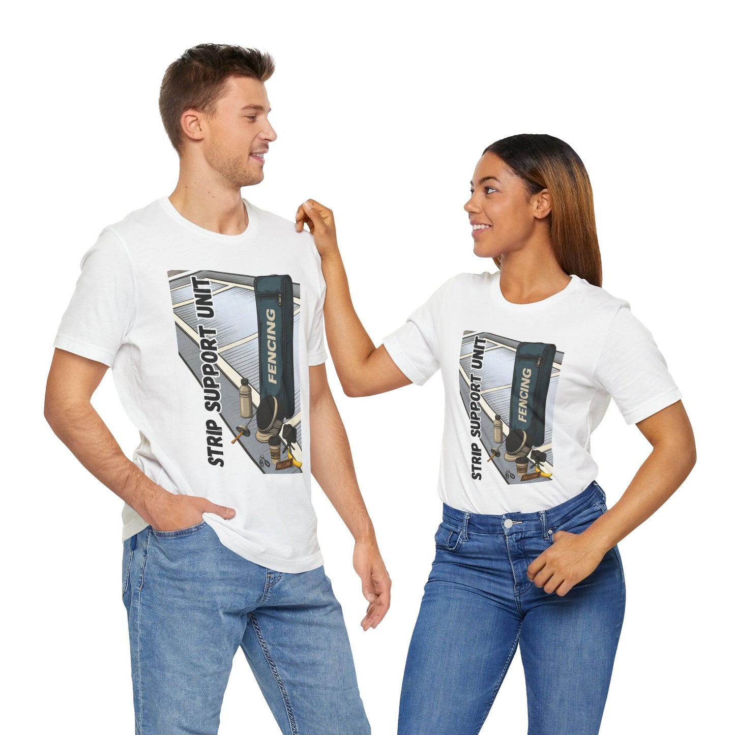 Strip Support Unit T-Shirt – Funny Fencing Parent Shirt for Tournament Days
