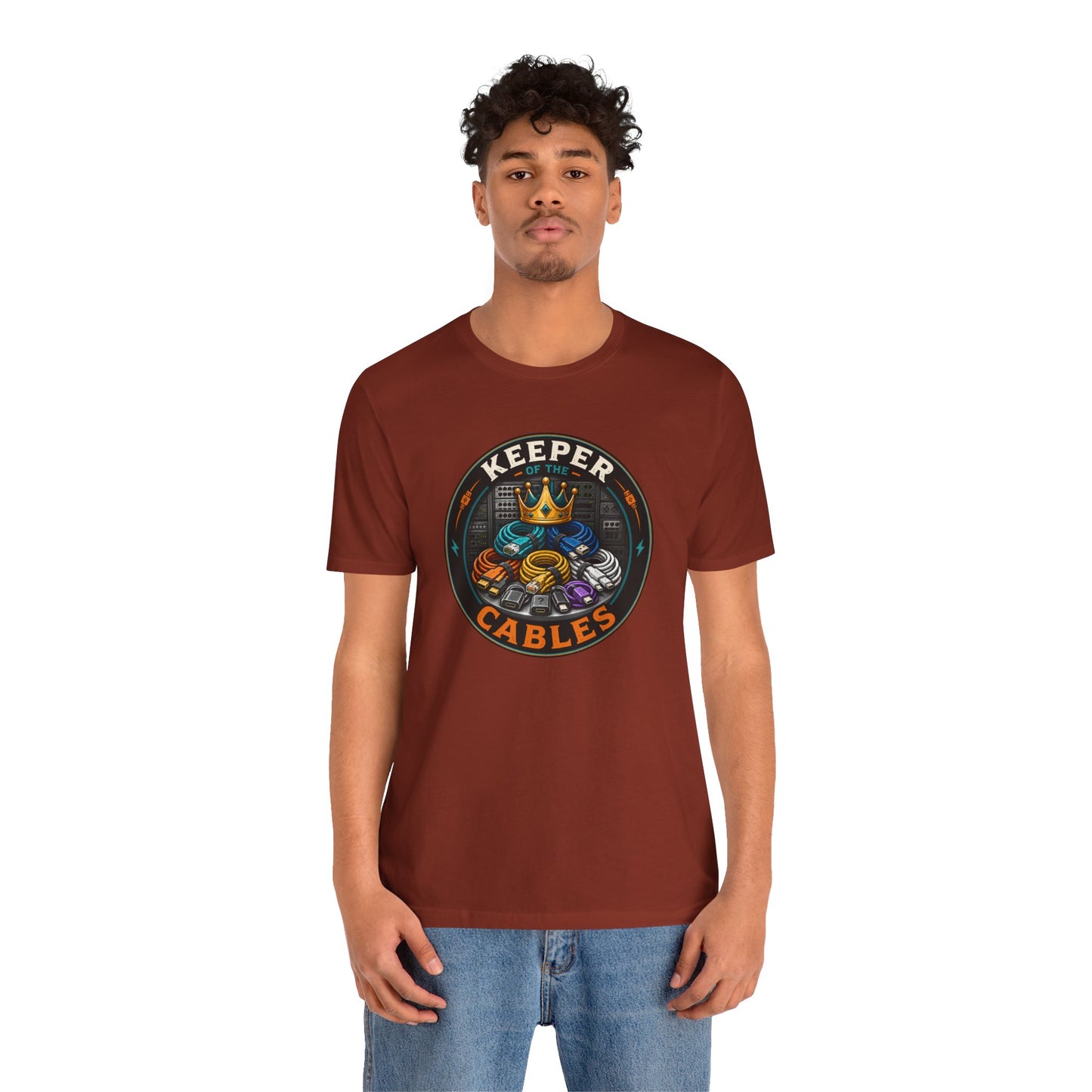 Keeper of the Cables T-Shirt – Funny Tech Dad Cable Tee