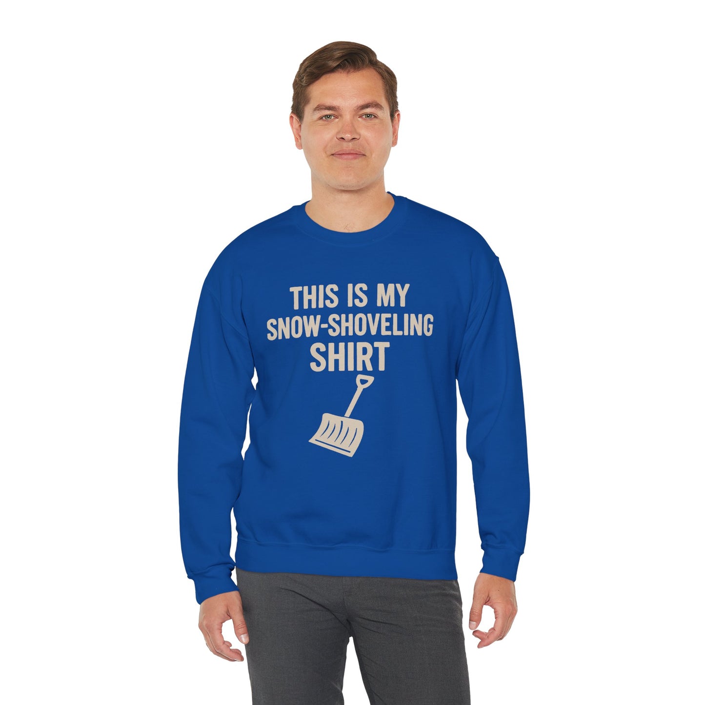 This Is My Snow-Shoveling Shirt – Funny Winter Chore Sweatshirt