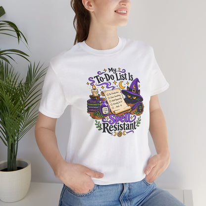 My To-Do List Is Spell Resistant T-Shirt – Funny Witchy ADHD Tee