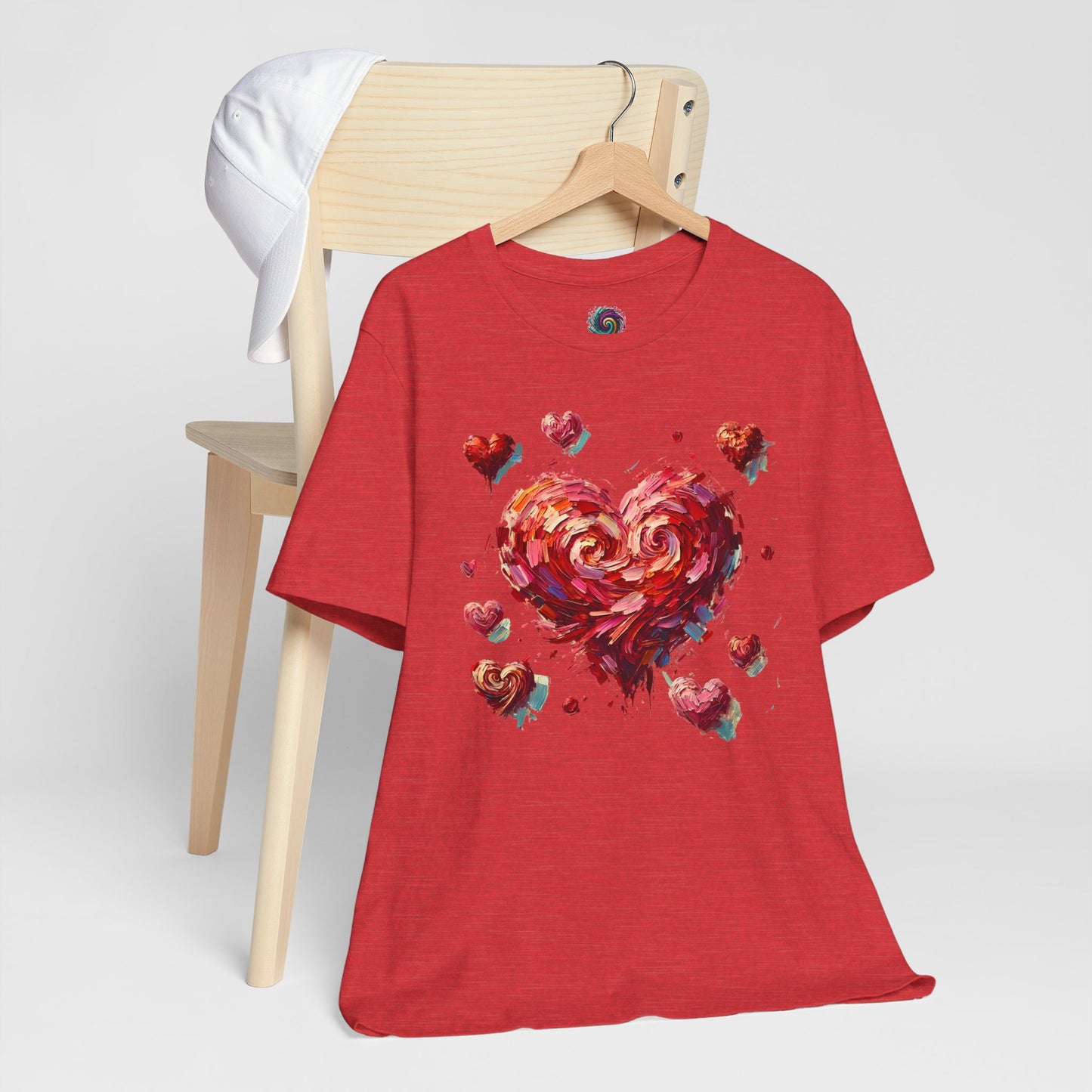 Impressionistic Heart T-Shirt – Artistic Valentine's Day Tee
