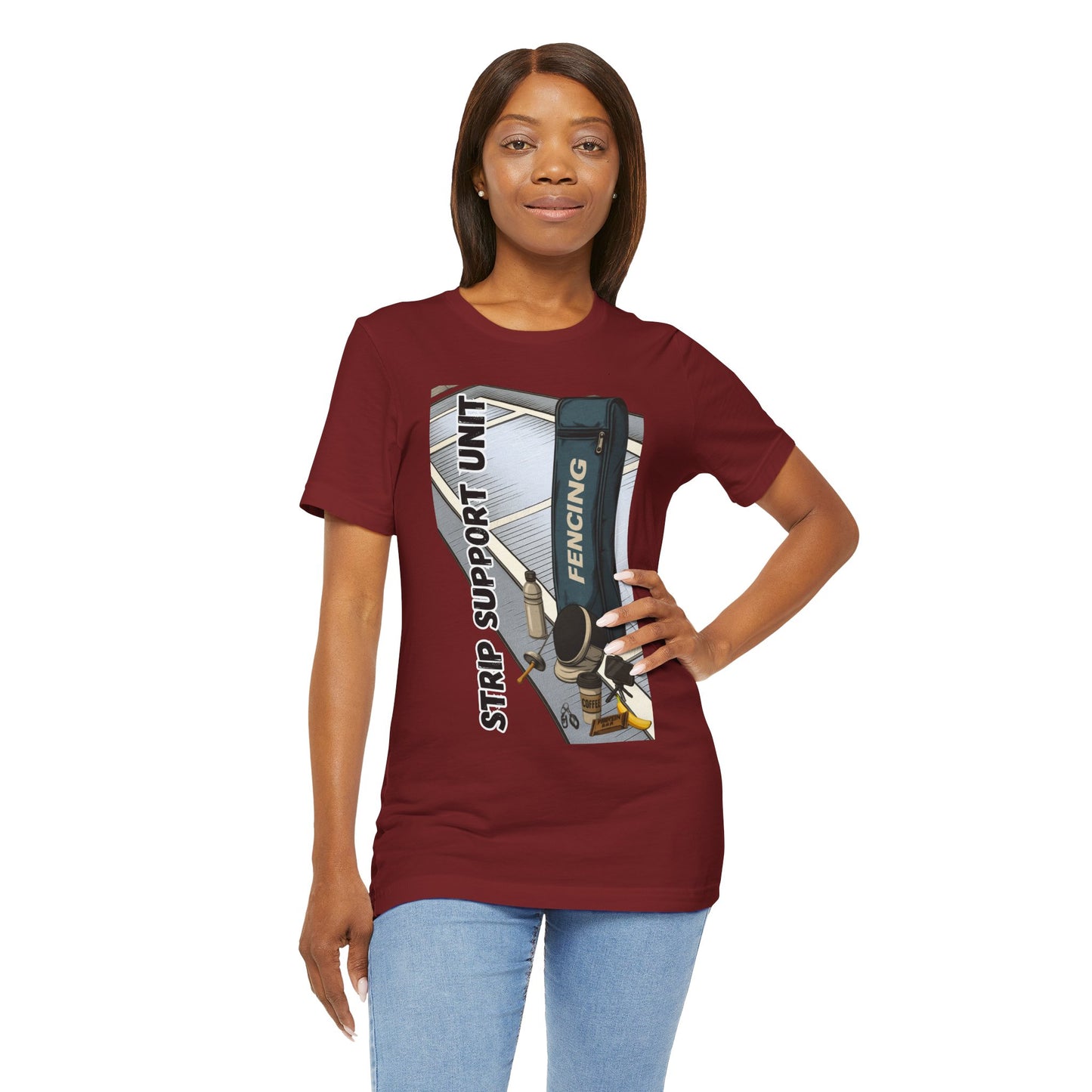 Strip Support Unit T-Shirt – Funny Fencing Parent Shirt for Tournament Days