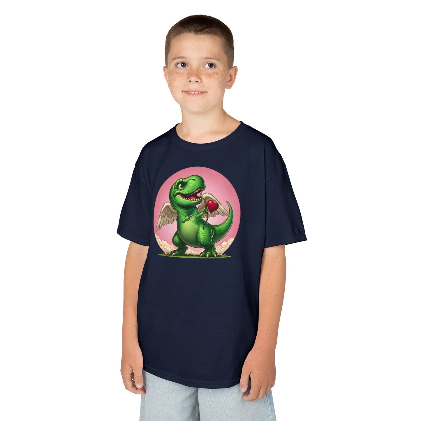 Cupidsaurus Rex Kids T-Shirt – Cute Dinosaur Valentine’s Day Tee for Kids