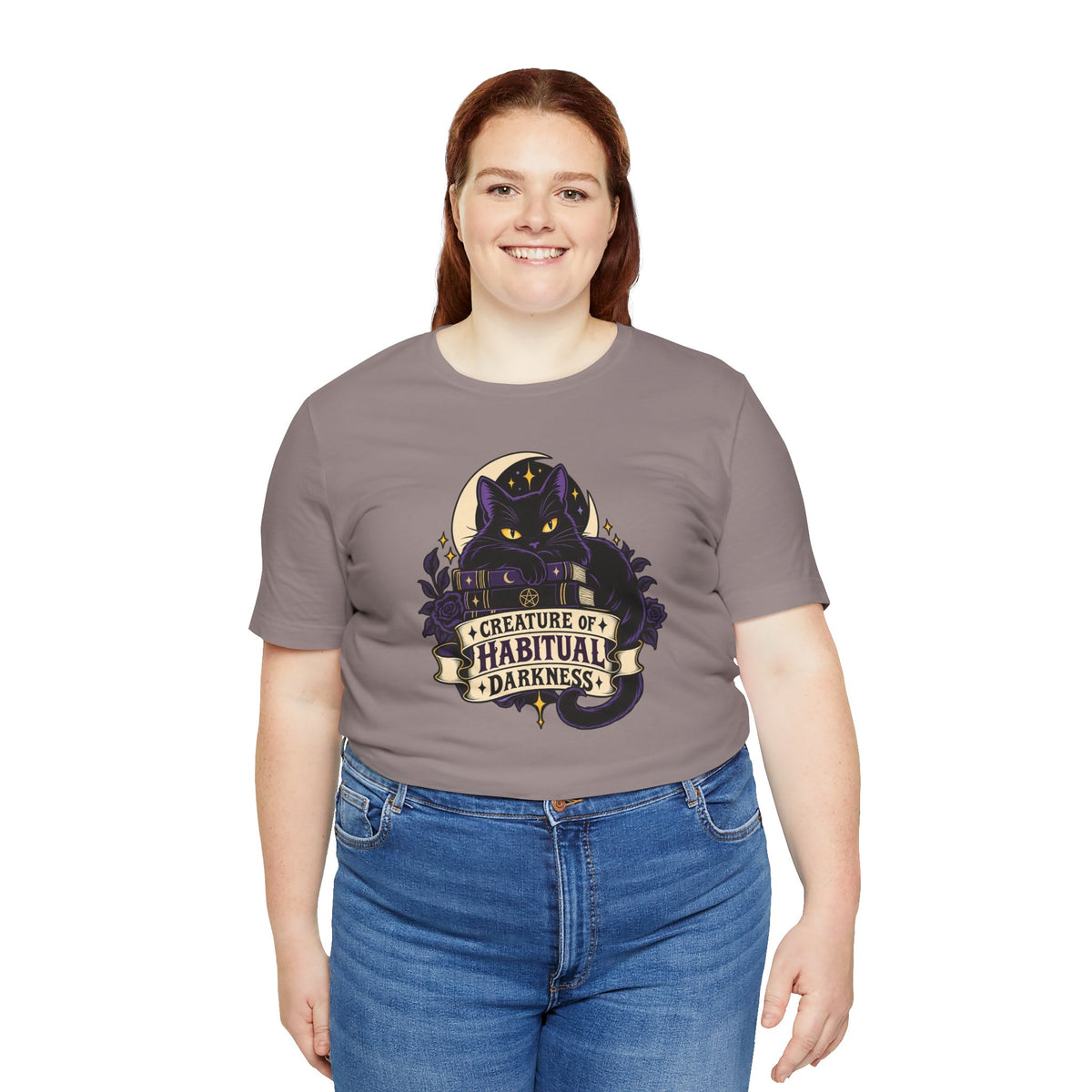 Creature of Habitual Darkness T-Shirt – Black Cat Goth Tee
