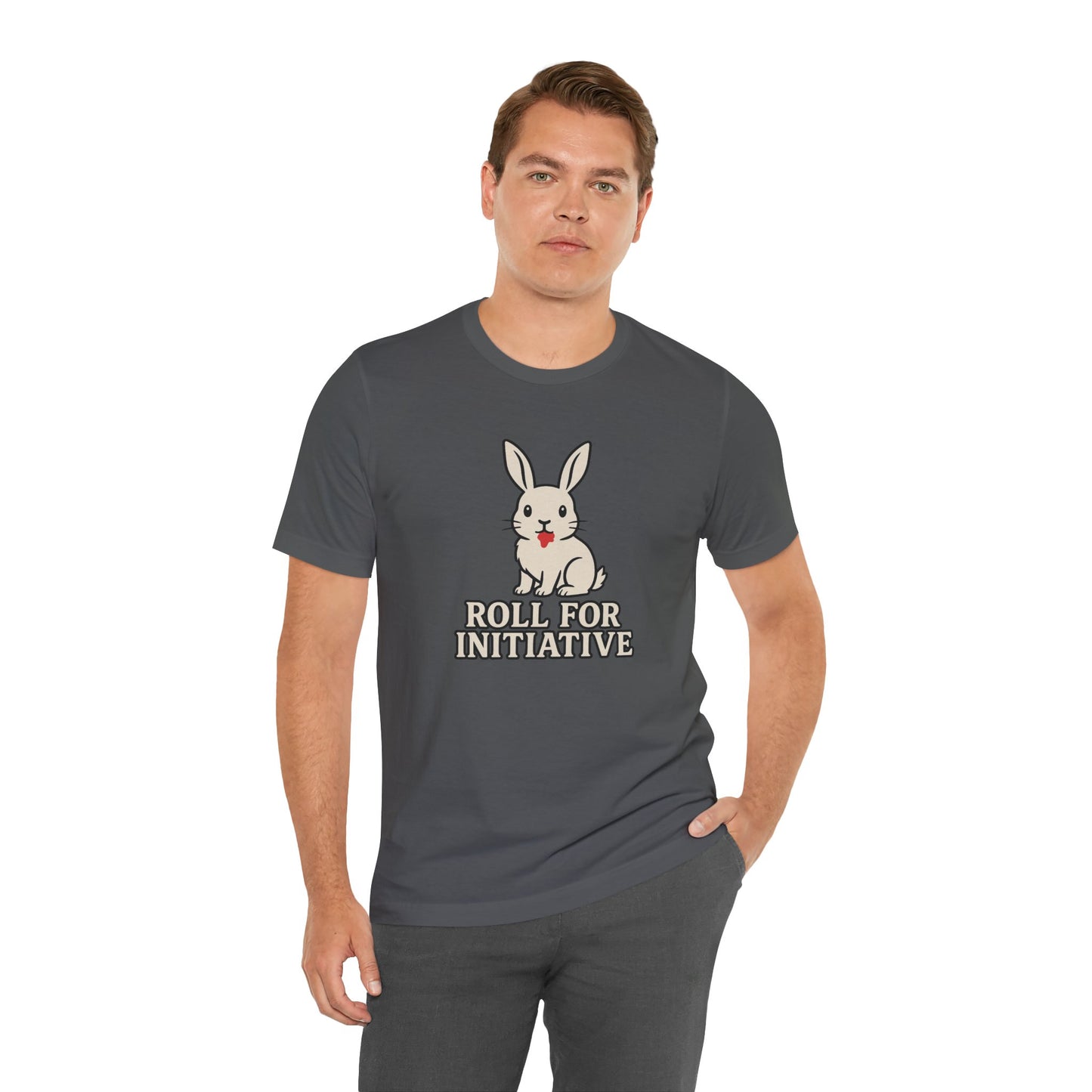 Roll for Initiative T-Shirt – Killer Bunny Humor Gaming Tee