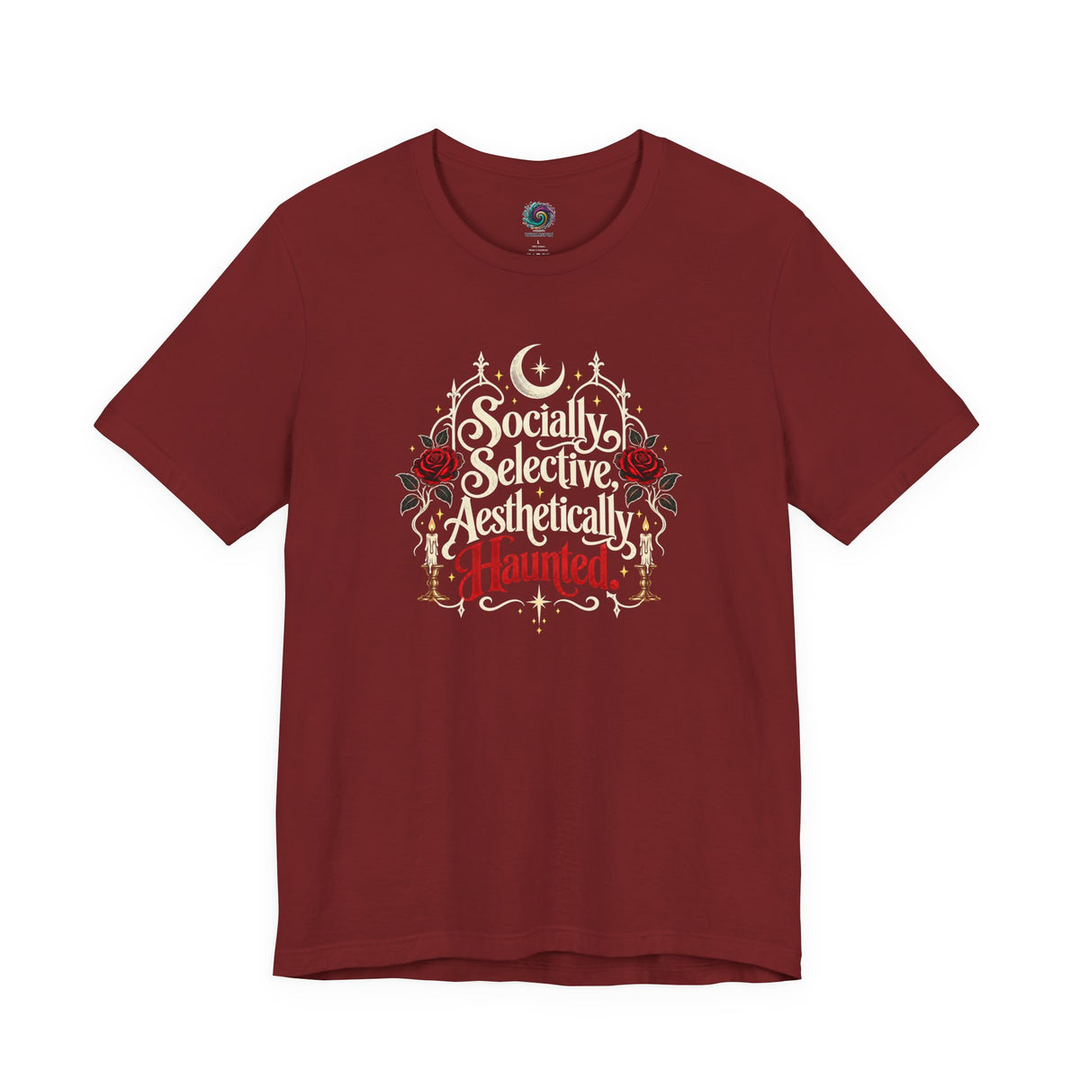 Socially Selective Aesthetically Haunted T-shirt - Gothic Humor Tee