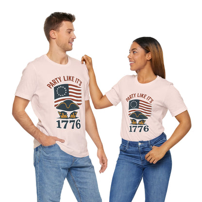 Party Like It’s 1776 T-Shirt – Revolutionary Spirit USA Tee - WhimSpin - https://whimspin.com