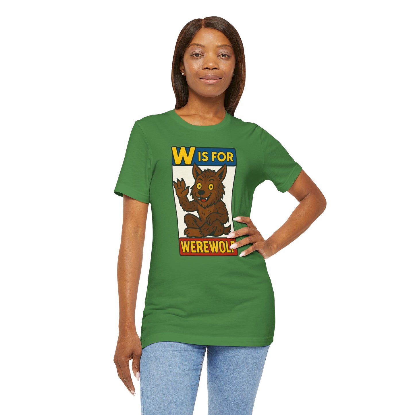 W Is for Werewolf T-Shirt – Cute Werewolf Shirt from Monster Alphabet