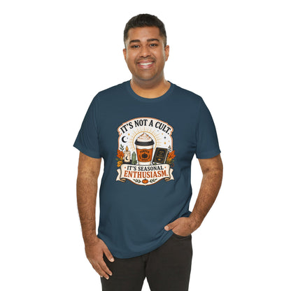 It’s Not a Cult Pumpkin Spice T-Shirt – Funny Fall Tee