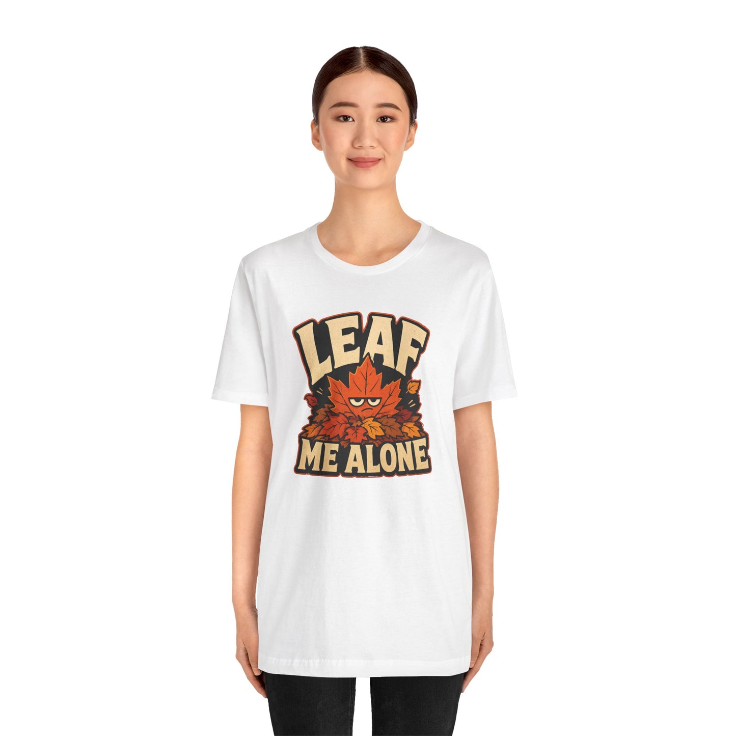 Leaf Me Alone T-Shirt – Funny Fall Introvert Leaves Tee
