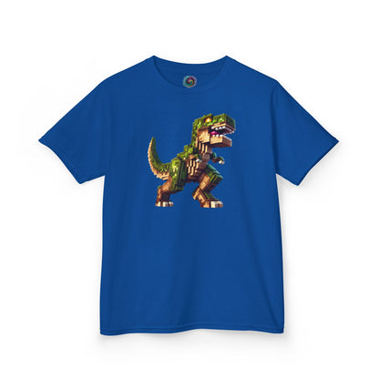 Pixel Dinosaur Kids T-Shirt – Retro Pixel T-Rex Gamer Tee