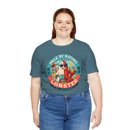 Pale by Nature Lobster by Accident T-Shirt – Funny Sunburn Summer Graphic Tee